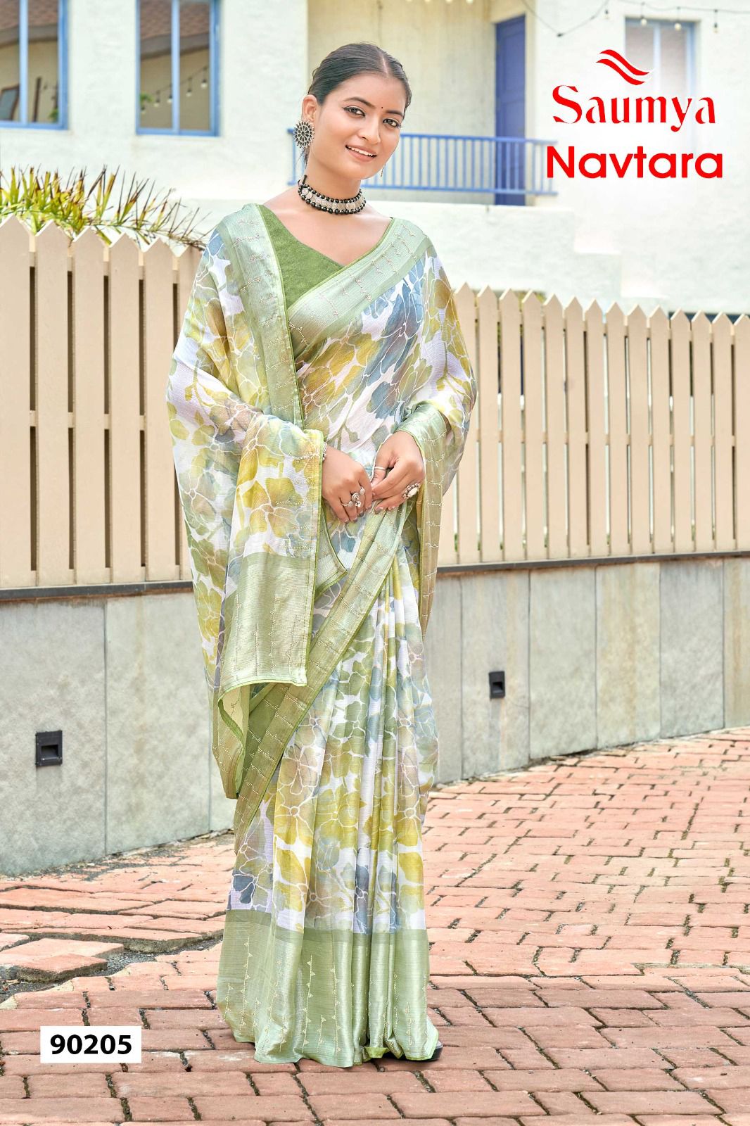 Navtara By Saumya Designer Printed Chiffon Sarees Wholesale Price In Surat